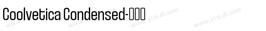 Coolvetica Condensed字体转换